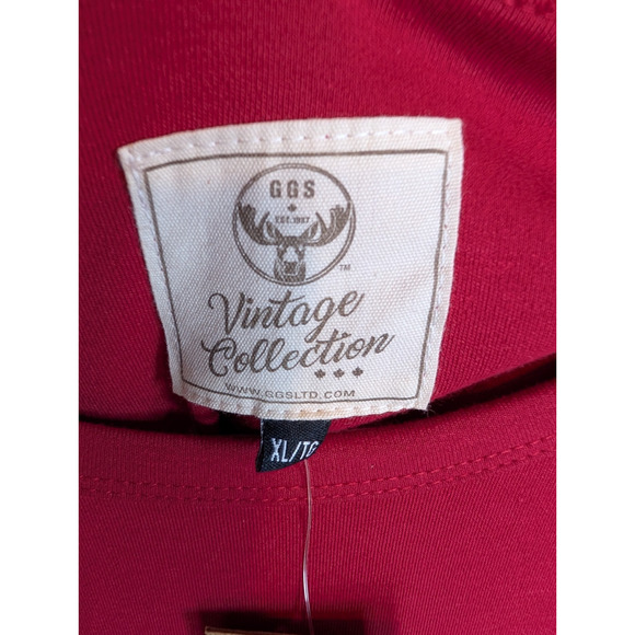 Mens Red Vintage Collection Canada Graphic Patch Spell Out Long Sleeve Tee XL - Picture 7 of 11